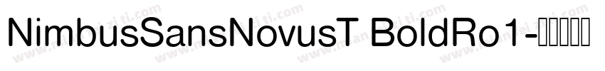 NimbusSansNovusT BoldRo1字体转换